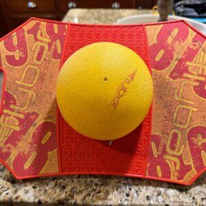 Flybar Pogo Ball Toy Jump Trick Bounce Pogo Board for Kids - Orange & Yellow